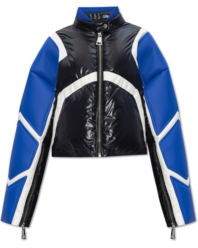 Khrisjoy Down Jacket With Logo - Blue