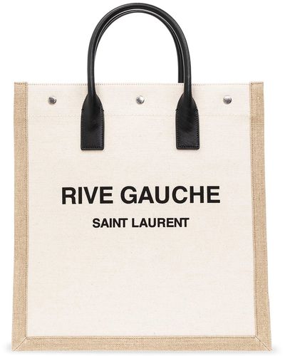 Saint Laurent ‘Rive Gauche North/South’ Shopper Bag - Natural