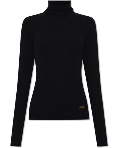 Balmain Wool Turtleneck Sweater - Black