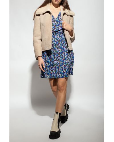 PS by Paul Smith Dress With Floral Motif - Blue