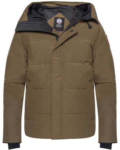 Canada Goose 'macmillan' Hooded Quilted Down Jacket - Green