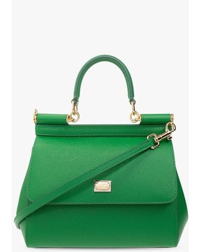 Dolce & Gabbana 'sicily Small' Shoulder Bag, - Green