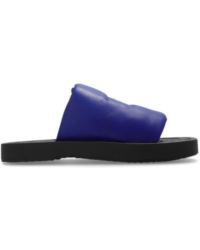 Burberry ‘Slab’ Slides - Blue