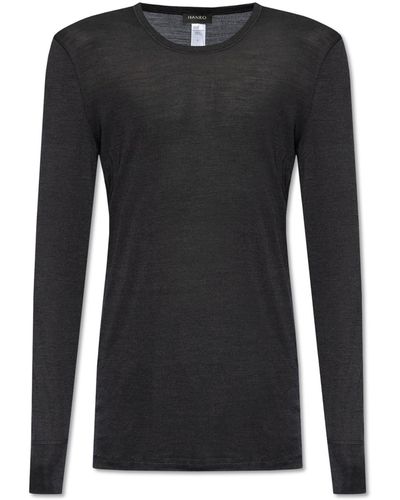 Hanro Long-Sleeved T-Shirt - Black