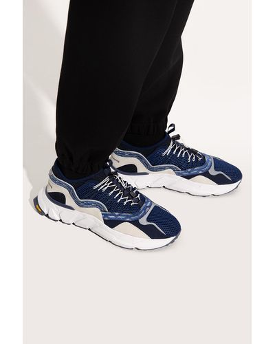 White Mountaineering Sneakers With Logo - Blue