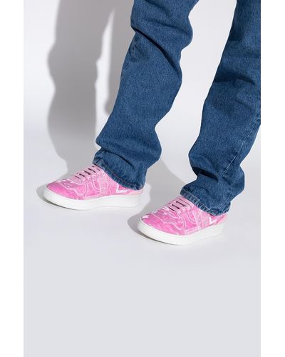 Lanvin Sneakers With Logo - Pink