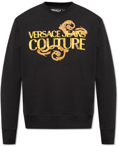 Versace Jeans Couture Cotton Sweatshirt - Black