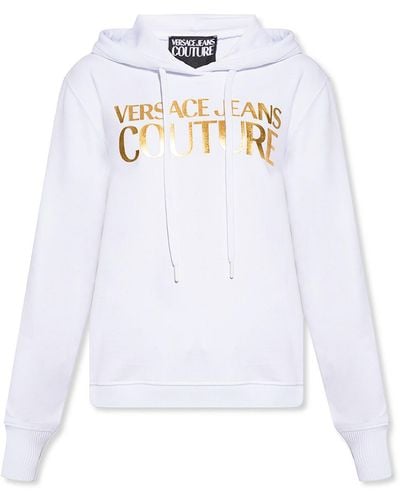 Versace Hoodie With Logo, ' - White