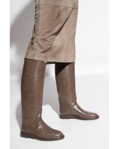 Fendi Leather Boots - Brown