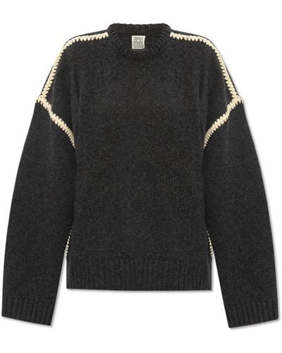Totême Wool Sweater, - Black