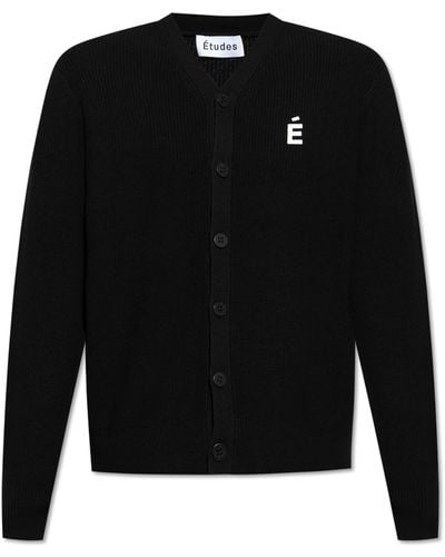 Etudes Studio Cardigan With A Patch - Black