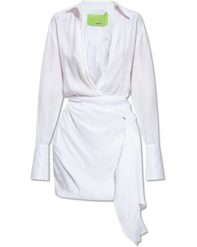 GAUGE81 ‘Gravia’ Silk Dress - White