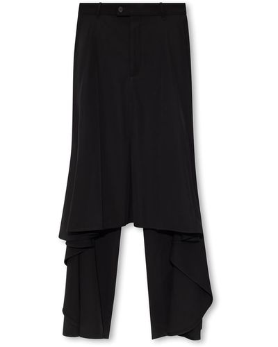 Balenciaga Asymmetric Skirt - Black