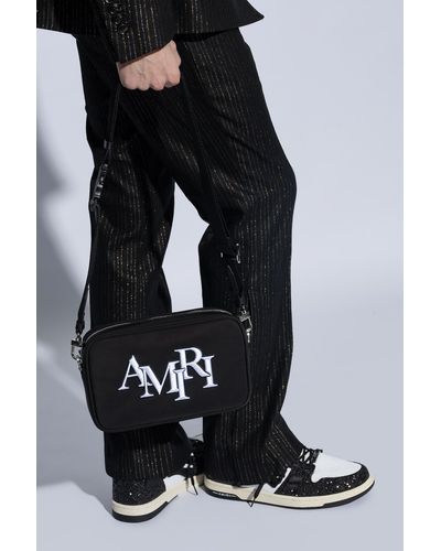 Amiri Shoulder Bag With Logo, - Black