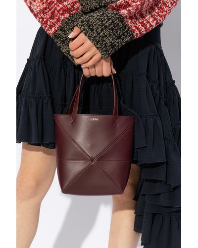 Loewe 'puzzle Mini Fold' Shoulder Bag, - Purple