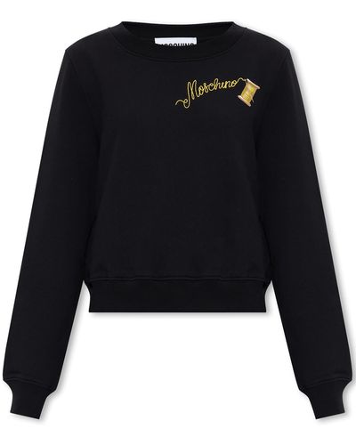 Moschino Sweatshirt With Logo - Black