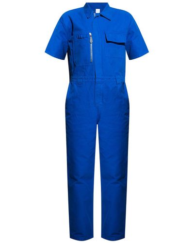 Burberry Short-sleeved Jumpsuit - Blue