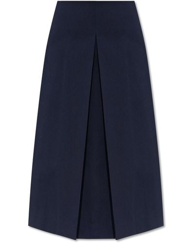 Tory Burch Skirt With Pleats - Blue