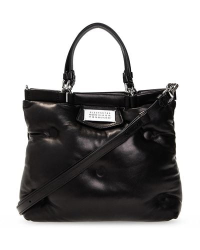 Maison Margiela 'Glam Slam' Quilted Shoulder Bag - Black