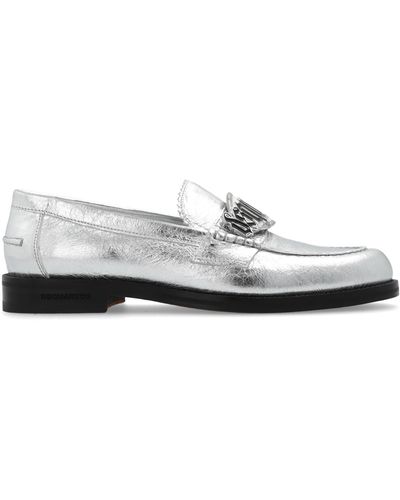 DSquared² Leather 'Loafers' Shoes - White