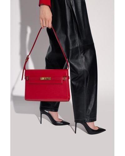 Saint Laurent ‘Manhattan’ Shoulder Bag - Red
