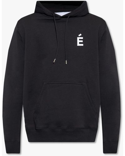 Etudes Studio Hoodie With Logo Patch, - Blue