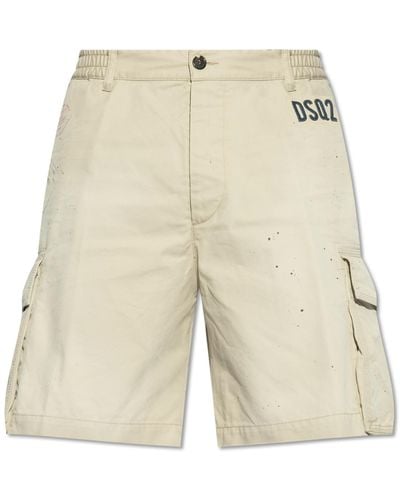 DSquared² Cargo Shorts - Natural