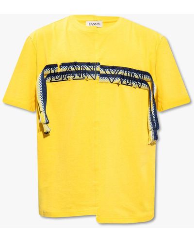 Lanvin T-shirt With Logo - Yellow