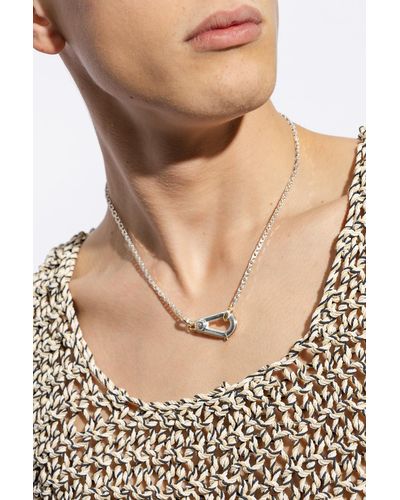 Bottega Veneta Silver-tone Necklace, - White