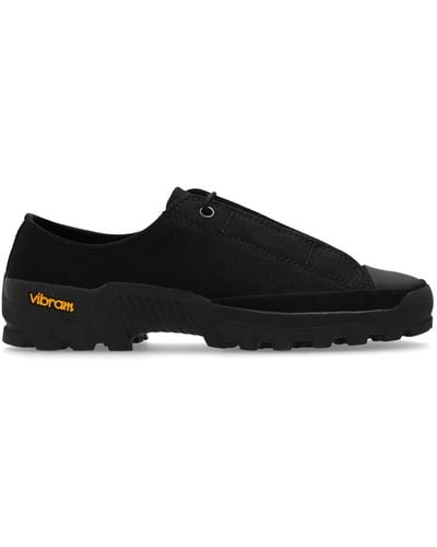 Yohji Yamamoto Canvas Trainers, - Black