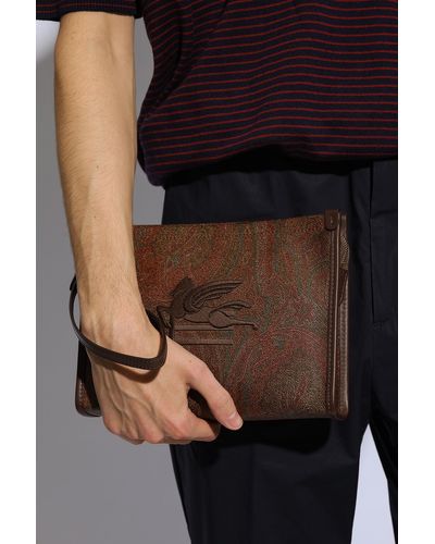 Etro Patterned Handbag, - Brown