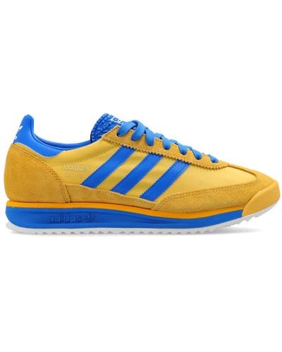 adidas Originals Sl72 Rs Suede And Leather-trimmed Mesh Trainers - Blue