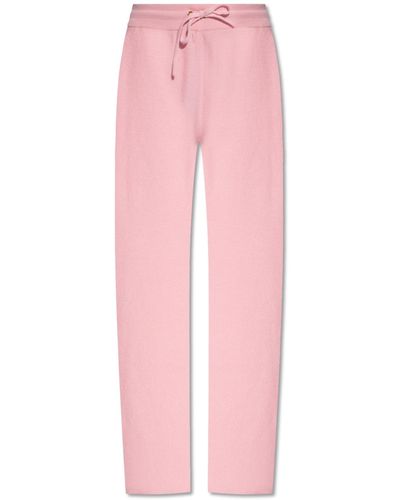 Versace Wool Pants, - Pink