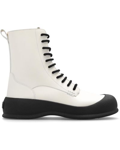 Bally Ankle Boots With Logo - White