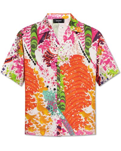 DSquared² Patterned Shirt, - Multicolour