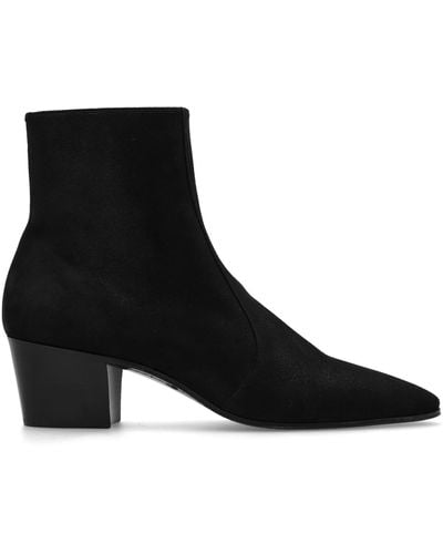 Saint Laurent ‘Vassili’ Heeled Ankle Boots - Black