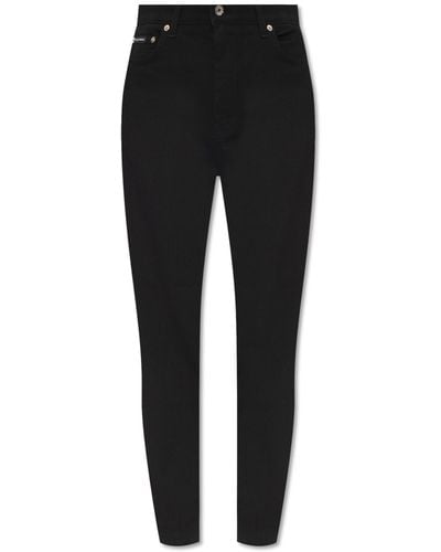 Dolce & Gabbana High-rise Skinny Jeans, - Black