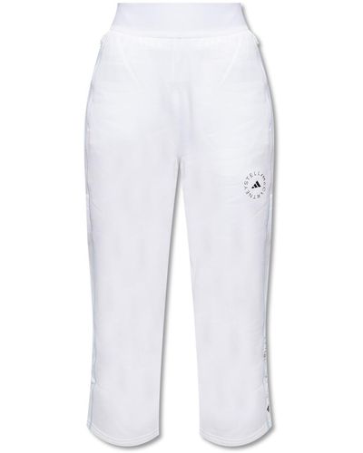 adidas By Stella McCartney Adidas Stella Mccartney Cropped Joggers - White