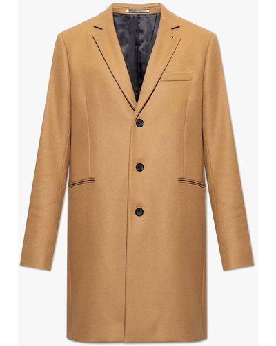 PS by Paul Smith Wool Coat - Natural