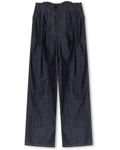 The Mannei ‘Voltera’ Wide Leg Jeans - Blue