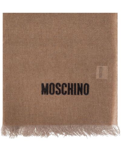 Moschino Cashmere Scarf, - Brown