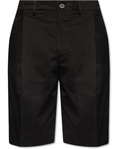 Golden Goose Pleat-front Shorts, - Black