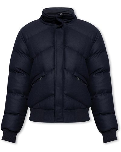 Emporio Armani Quilted Down Bomber Jacket - Blue