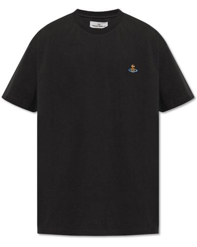 Vivienne Westwood T-shirt With Logo, - Black