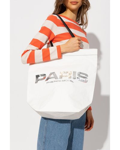 Philippe Model Shopper Bag - White