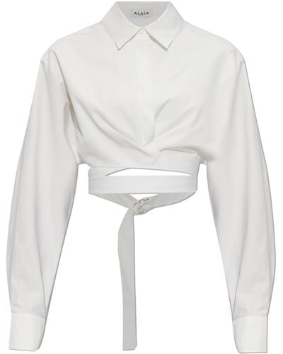 Alaïa Short Shirt, - White