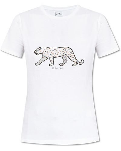 PS by Paul Smith T-shirt With Print, - White