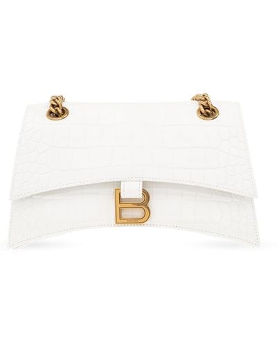 Balenciaga 'Crash S' Shoulder Bag - White