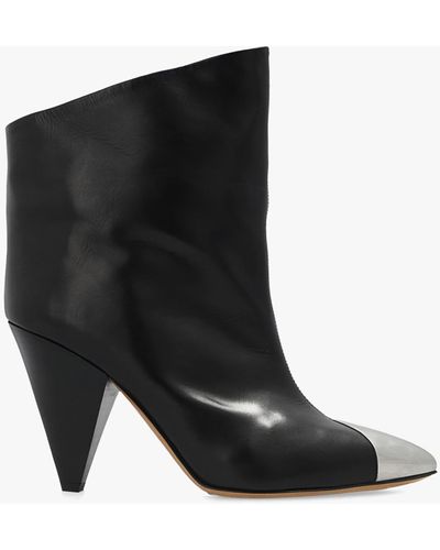 Isabel Marant ‘Lapio’ Heeled Ankle Boots - Black
