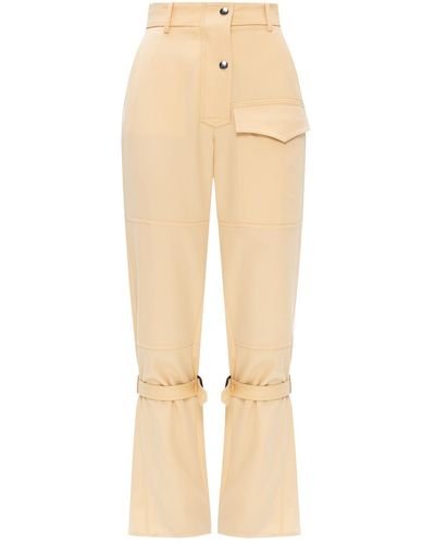 Victoria Beckham Wool Trousers - Yellow